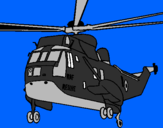 Desenho Helicoptero de resgate pintado por yuri