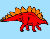 Desenho Stegossaurus pintado por tiago  