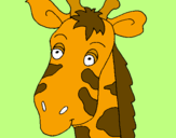 Desenho Cara de girafa pintado por eliana c s l