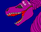 Desenho Esqueleto tiranossauro rex pintado por david21
