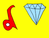 Desenho Diamante pintado por Jeff Hardy