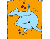 Desenho Golfinho pintado por Rhayssa-golfinho