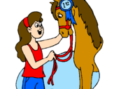 Desenho Cavalo vencedor pintado por Gabriele