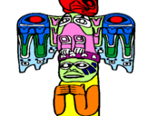 Desenho Totem pintado por gabriel