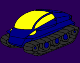 Desenho Nave tanque pintado por ana