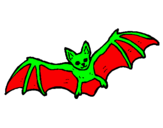 Desenho Morcego a voar pintado por vjh