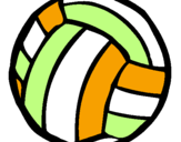 Desenho Bola de voleibol pintado por julia vecci