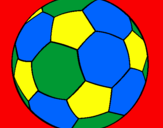 Desenho Bola de futebol II pintado por vi