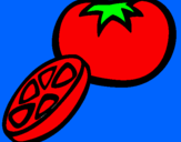 Desenho Tomate pintado por kaiqui
