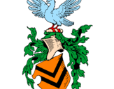 Desenho Escudo de armas e águia pintado por sindo