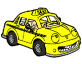 Desenho Herbie Taxista pintado por Tiago