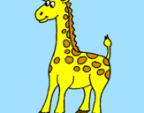 Desenho Girafa pintado por Bia