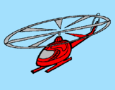 Desenho Helicóptero pintado por Rafael