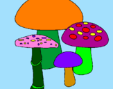 Desenho Cogumelos pintado por luh