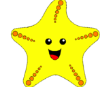Desenho Estrela do mar pintado por estrela