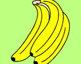 Desenho Plátanos pintado por amanda
