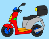 Desenho Ciclomotor pintado por eder