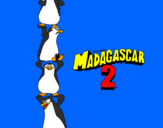 Desenho Madagascar 2 Pingüinos pintado por Mateus Teteu