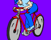 Desenho Ciclismo pintado por simone
