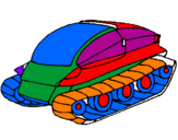 Desenho Nave tanque pintado por LUIZ FELIPE