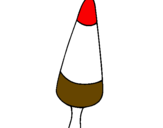 Desenho Gelado cone pintado por isabela