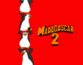 Desenho Madagascar 2 Pingüinos pintado por caio