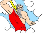 Desenho Zeus pintado por PEDRO HENRIQUE