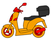Desenho Ciclomotor pintado por dfsfvg