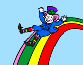 Desenho Duende no arco-íris pintado por BRUNO4