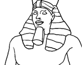 Desenho Ramses II pintado por Nathália