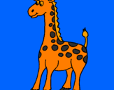 Desenho Girafa pintado por sergio