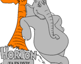 Desenho Horton pintado por joão