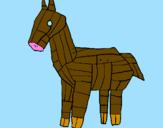 Desenho Cavalo de Tróia pintado por -Paty-