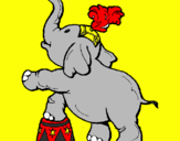 Desenho Elefante pintado por khristiano