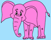 Desenho Elefante feliz pintado por ]]~k~l]l,m.;~,.~,.~;n .çl