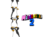 Desenho Madagascar 2 Pingüinos pintado por gui