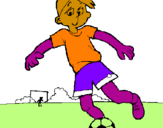 Desenho Jogar futebol pintado por alvaro