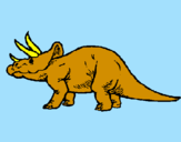 Desenho Triceratops pintado por lucas  f
