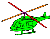 Desenho Helicoptero  pintado por isaac