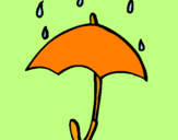Desenho Guarda-chuva pintado por lucas