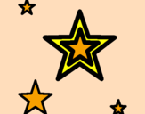 Desenho Estrela pintado por Luh