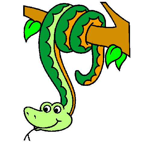 Desenho de Serpente pintado e colorido por Usuário não registrado o dia 11  de Junho do 2010