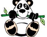 Desenho Urso panda pintado por Cynthia.ms