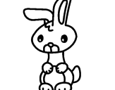 Desenho Art o coelho pintado por joao