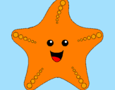 Desenho Estrela do mar pintado por Saulo