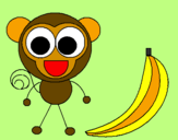 Desenho Macaco 2 pintado por SAMANTHA