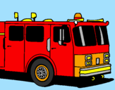 Desenho Camião de bombeiros pintado por GABRIEL LASSECK