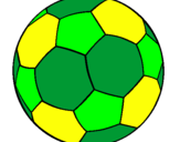Desenho Bola de futebol II pintado por alice