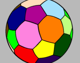 Desenho Bola de futebol II pintado por pedro e  lu
