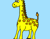Desenho Girafa pintado por de hsm